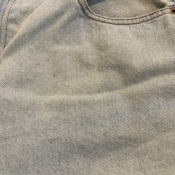 Vintage Levis 561 Shorts Womens 12 Light Wash Denim High Rise Loose Fit USA 90s - Picture 9 of 14